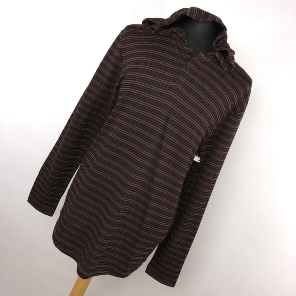 New Travis Matthew XL Sweatshirt Red Black Stripe
